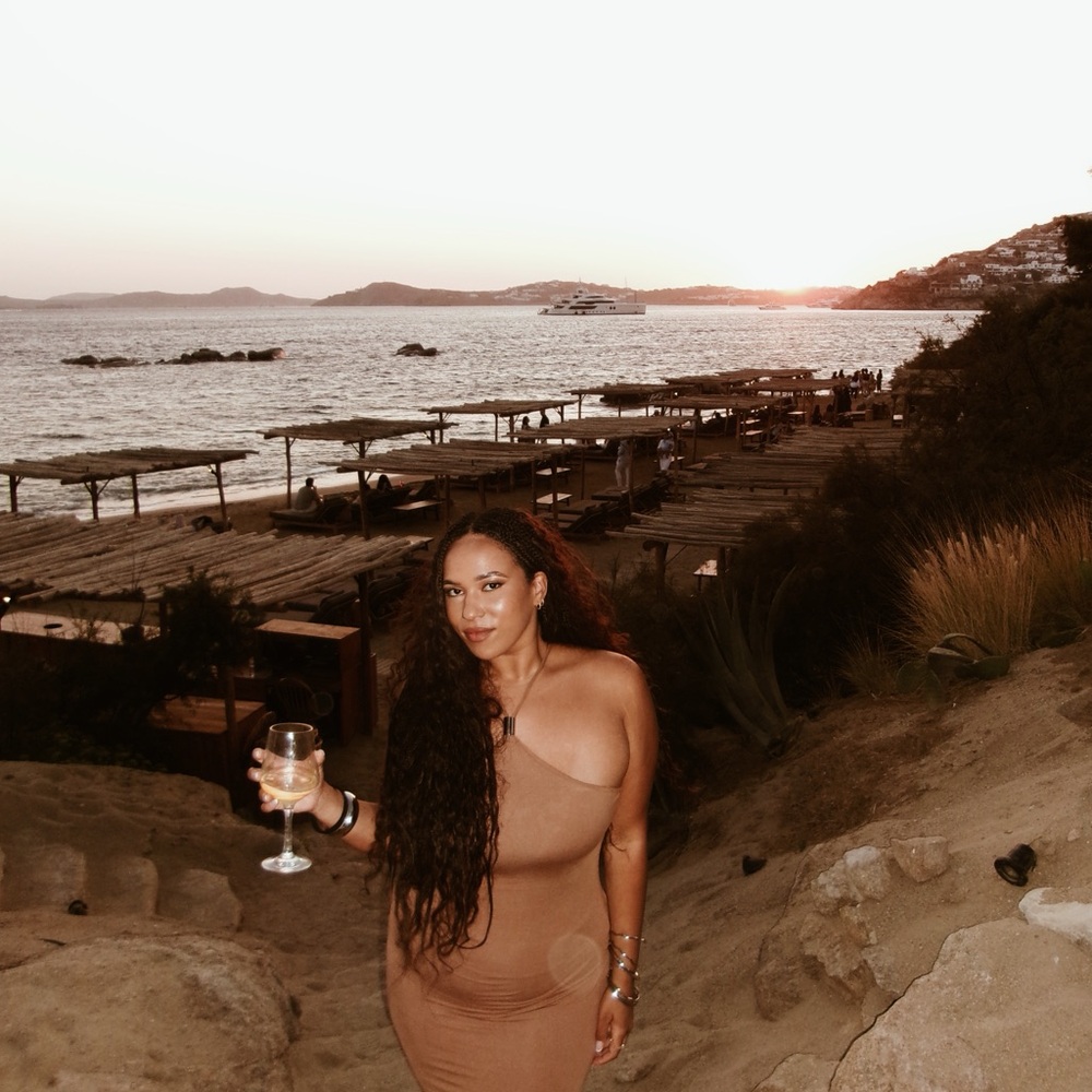 Halter Bodycon Dress in Tan